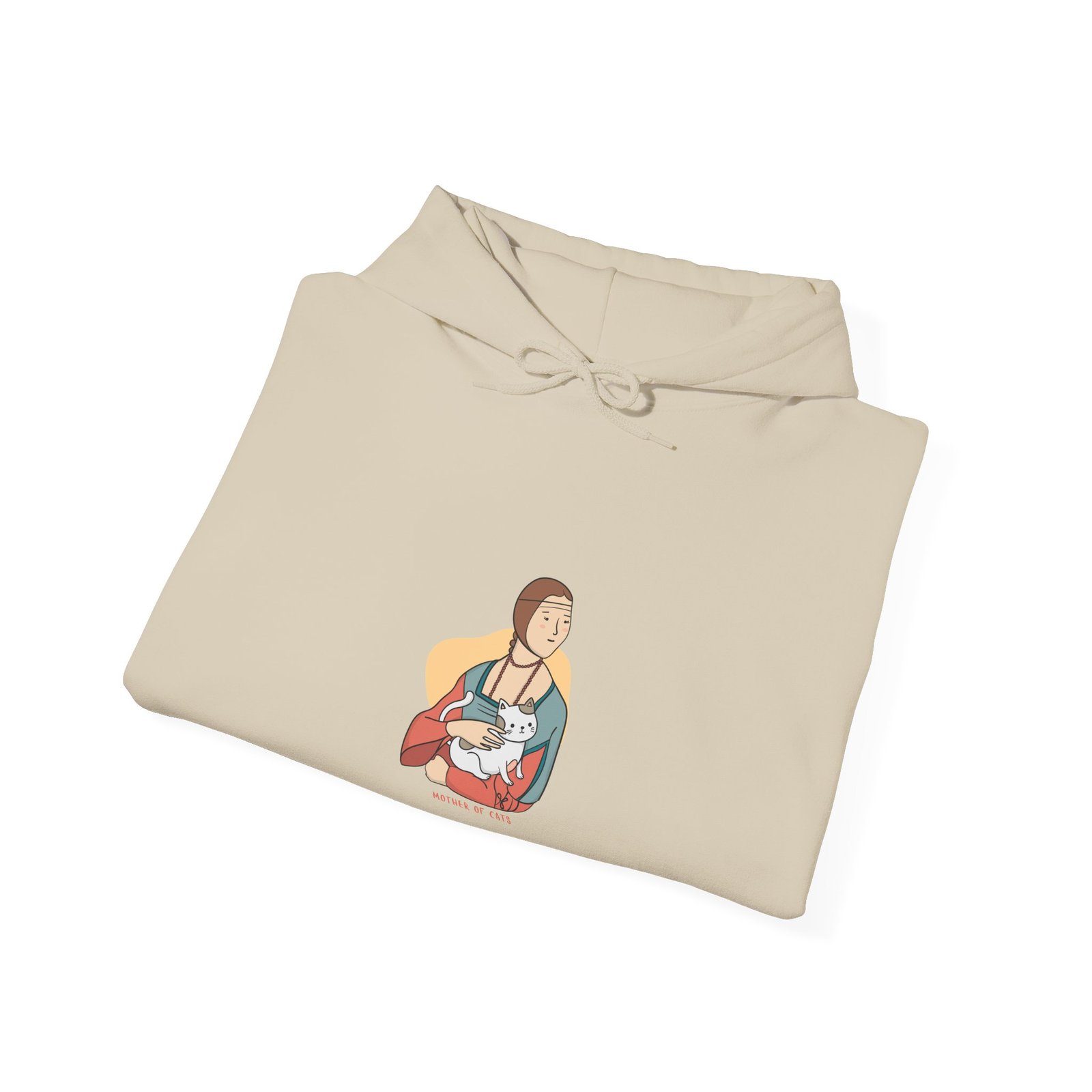 Mother Of Cats Creative Graphic Design Featuring Cat Silhouettes - Hoodie - Image 8