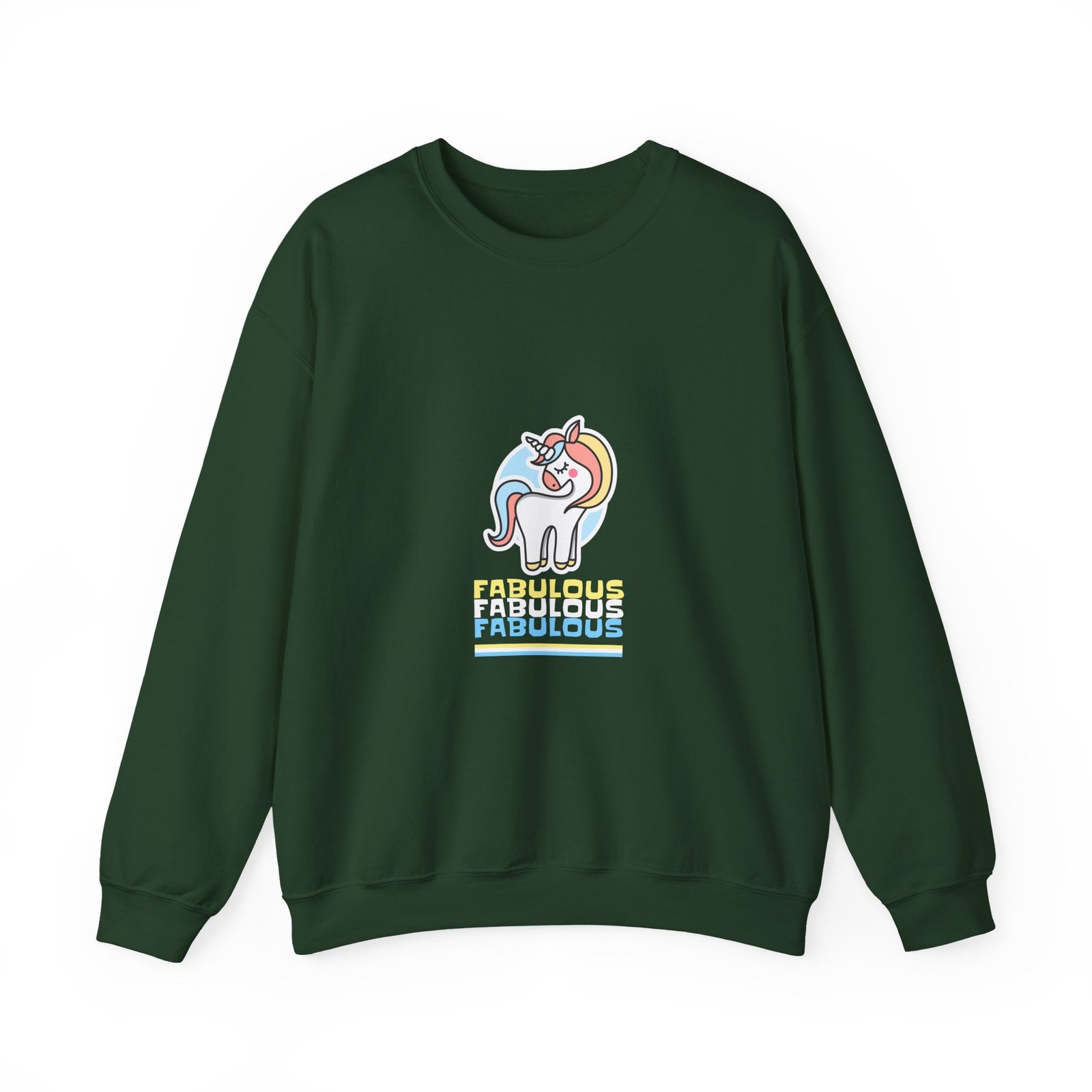 Vibrant Fabulous Unicorn with Colorful Mane and Sparkles - Sweatshirt - Image 5