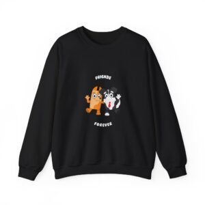 Best Friends Forever Dog Design with Playful Pooches - Sweatshirt