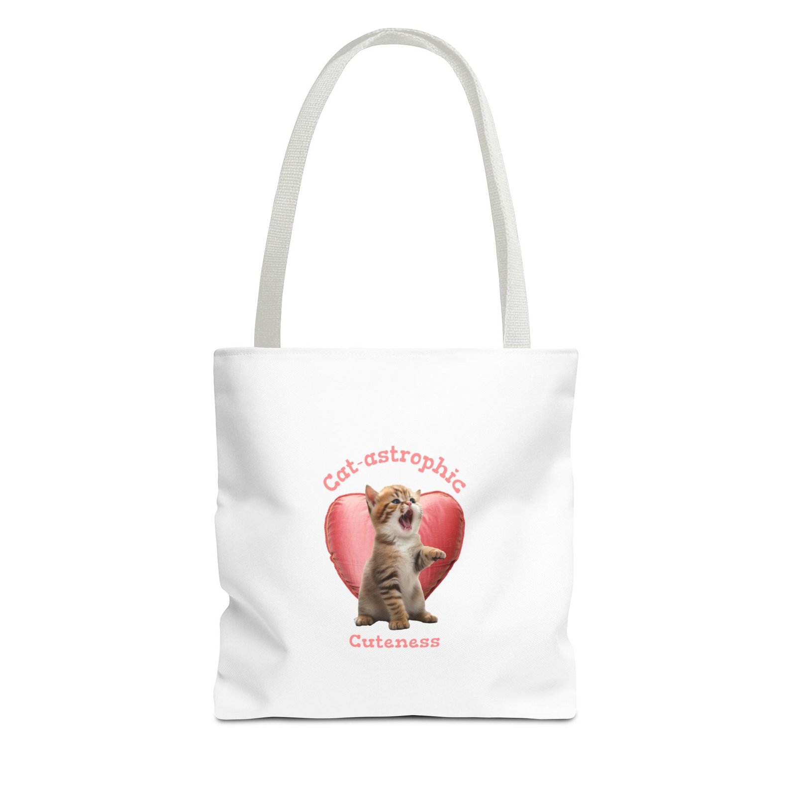 Cutest-astrophic Adorable Kitten with Playful Expression - Tote Bag