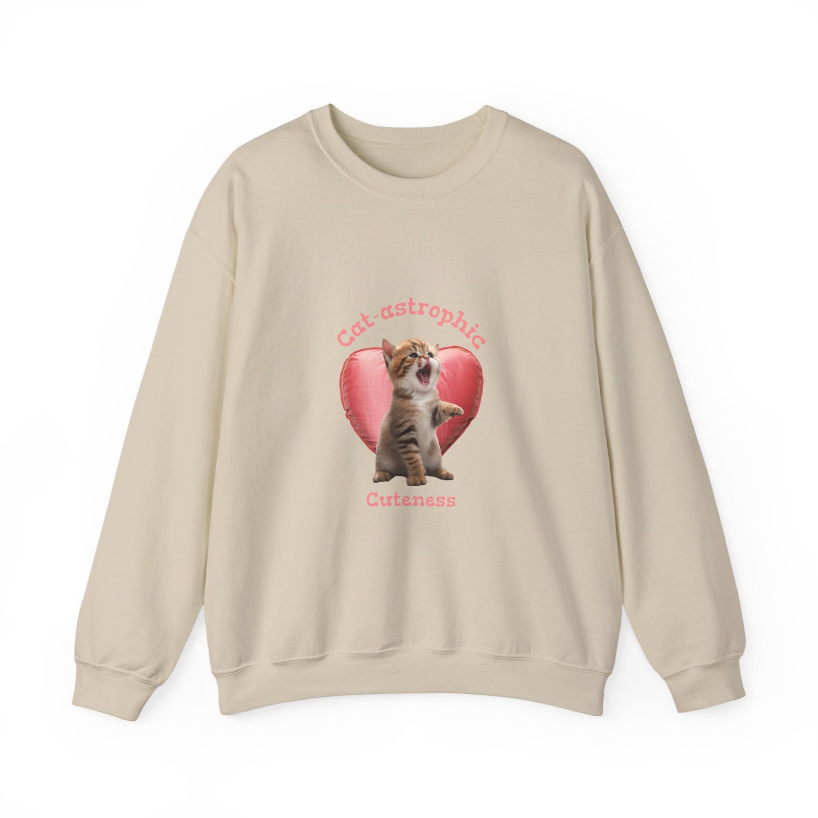 Cutest-astrophic Adorable Kitten with Playful Expression - Sweatshirt - Image 5