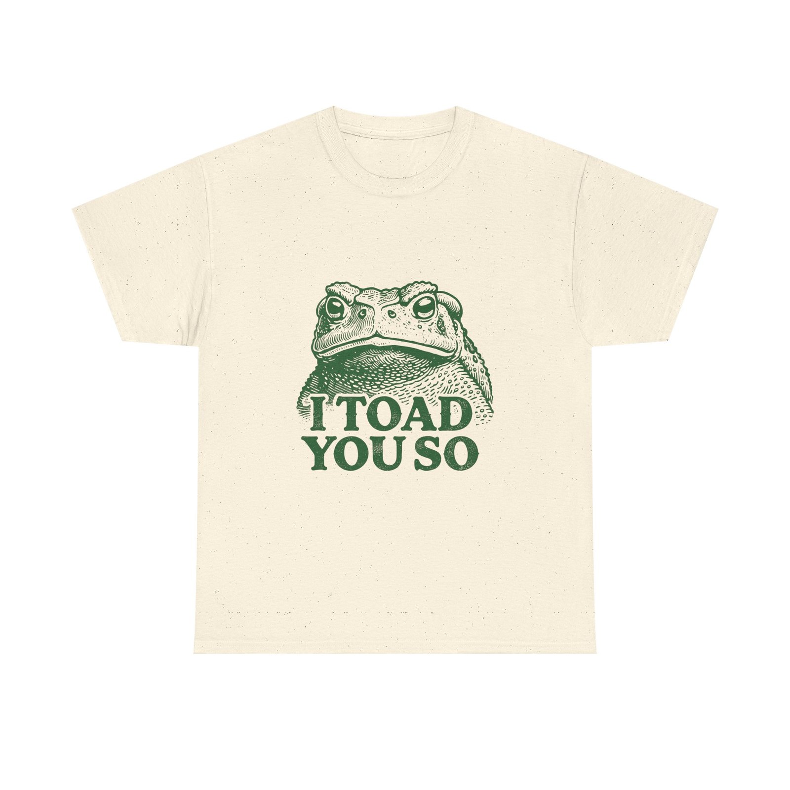 I Toad You So Green Frog Funny Pun Cartoon Design - T-shirt - Image 5