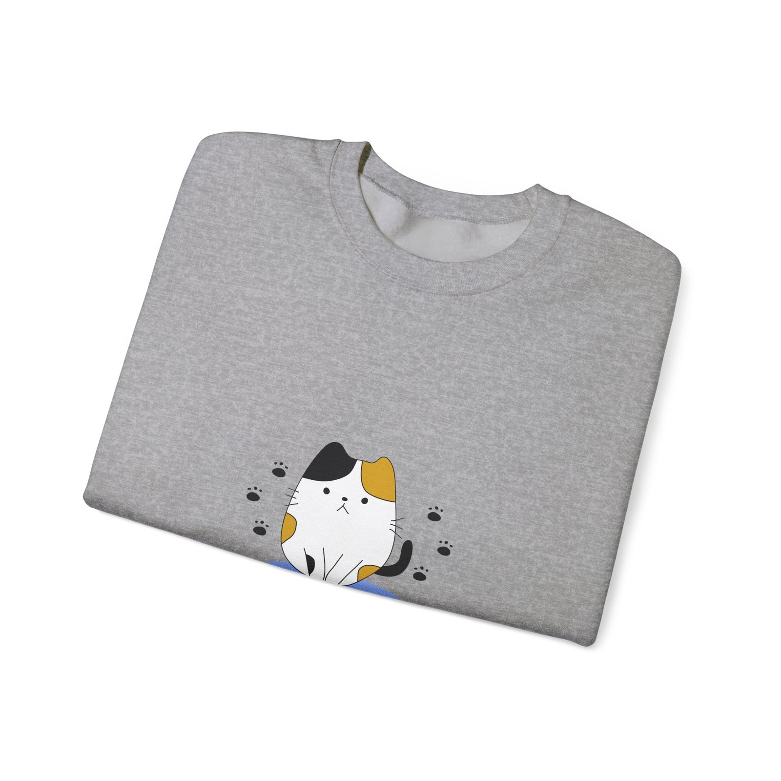 Hooman Clean This Mess Cat Funny Humorous Pet Illustration - Sweatshirt - Image 11