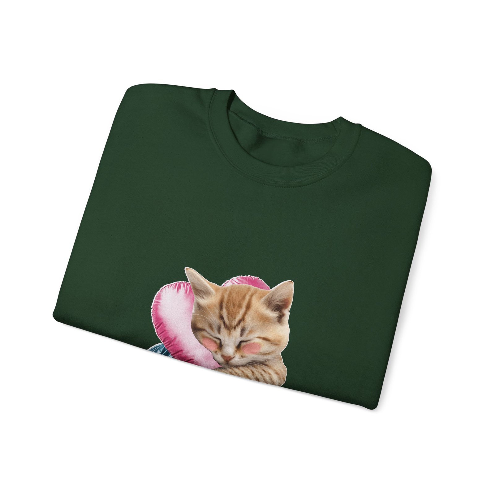 Sleeping Ginger Cat Cozy and Adorable Illustration - Sweatshirt - Image 7