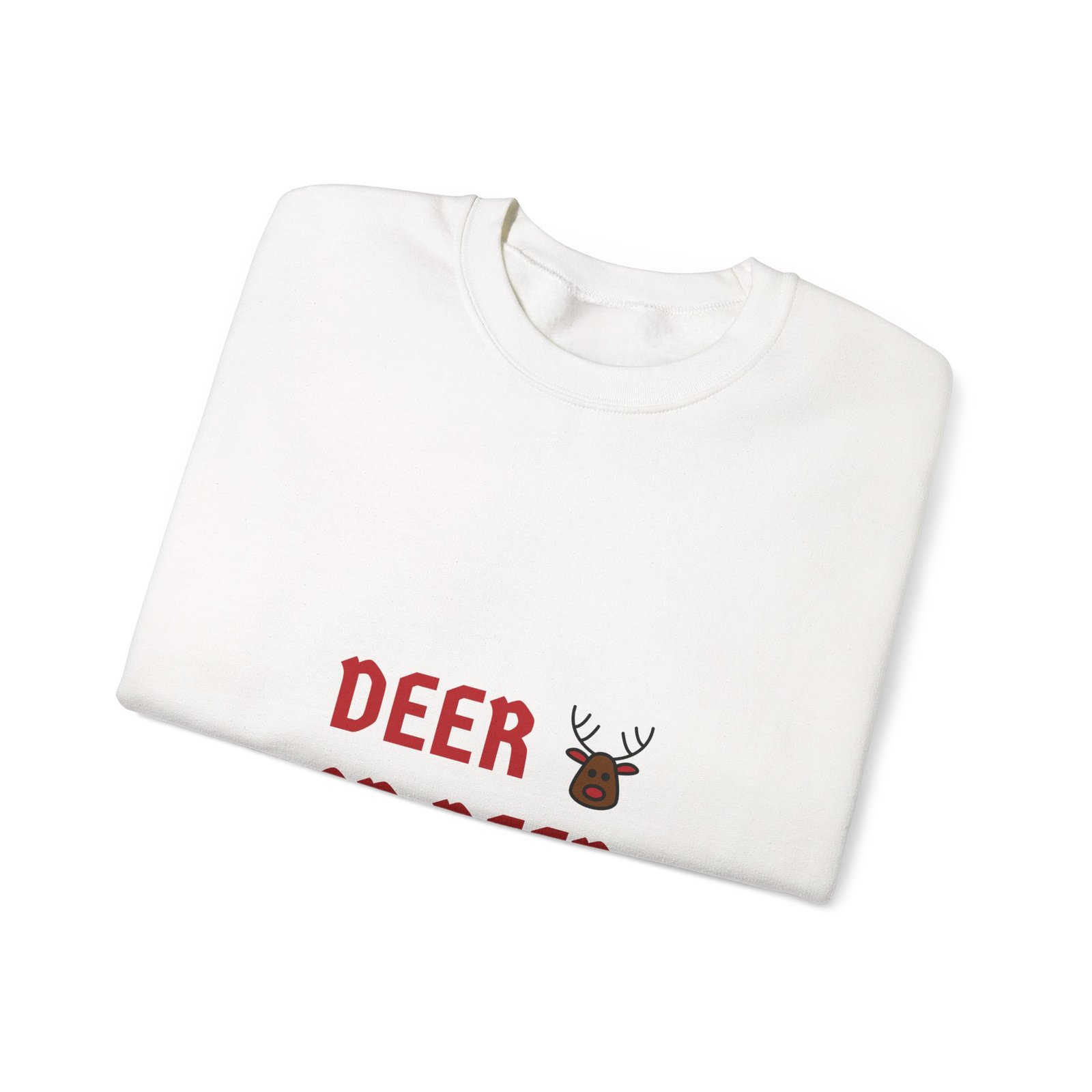 Humorous Deer or Beer Pun with Deer Illustration - Sweatshirt - Image 3