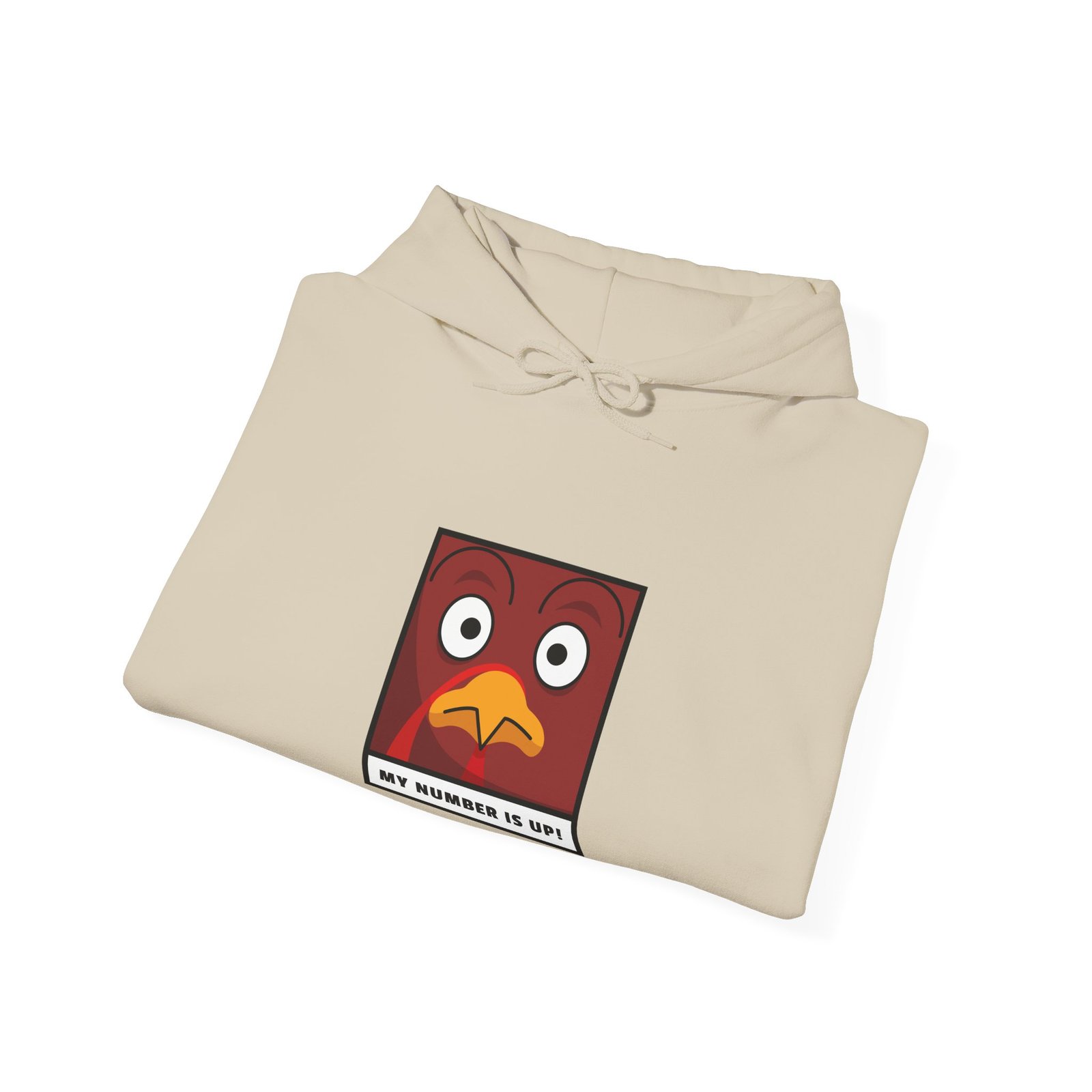 Playful Chicken with Number Up Graphic Illustration - Hoodie - Image 8