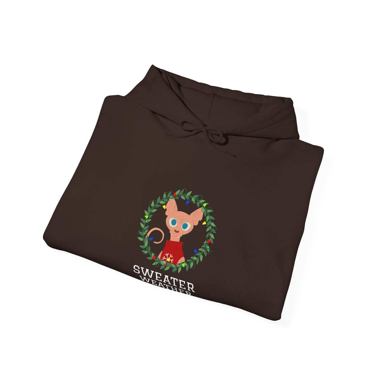 Cozy Autumn Sweater Weather Typography Design - Hoodie - Image 8