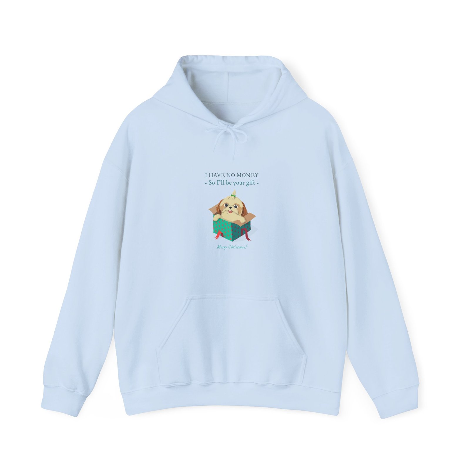Funny No Money Gift Dog Cartoon Illustration - Hoodie - Image 9