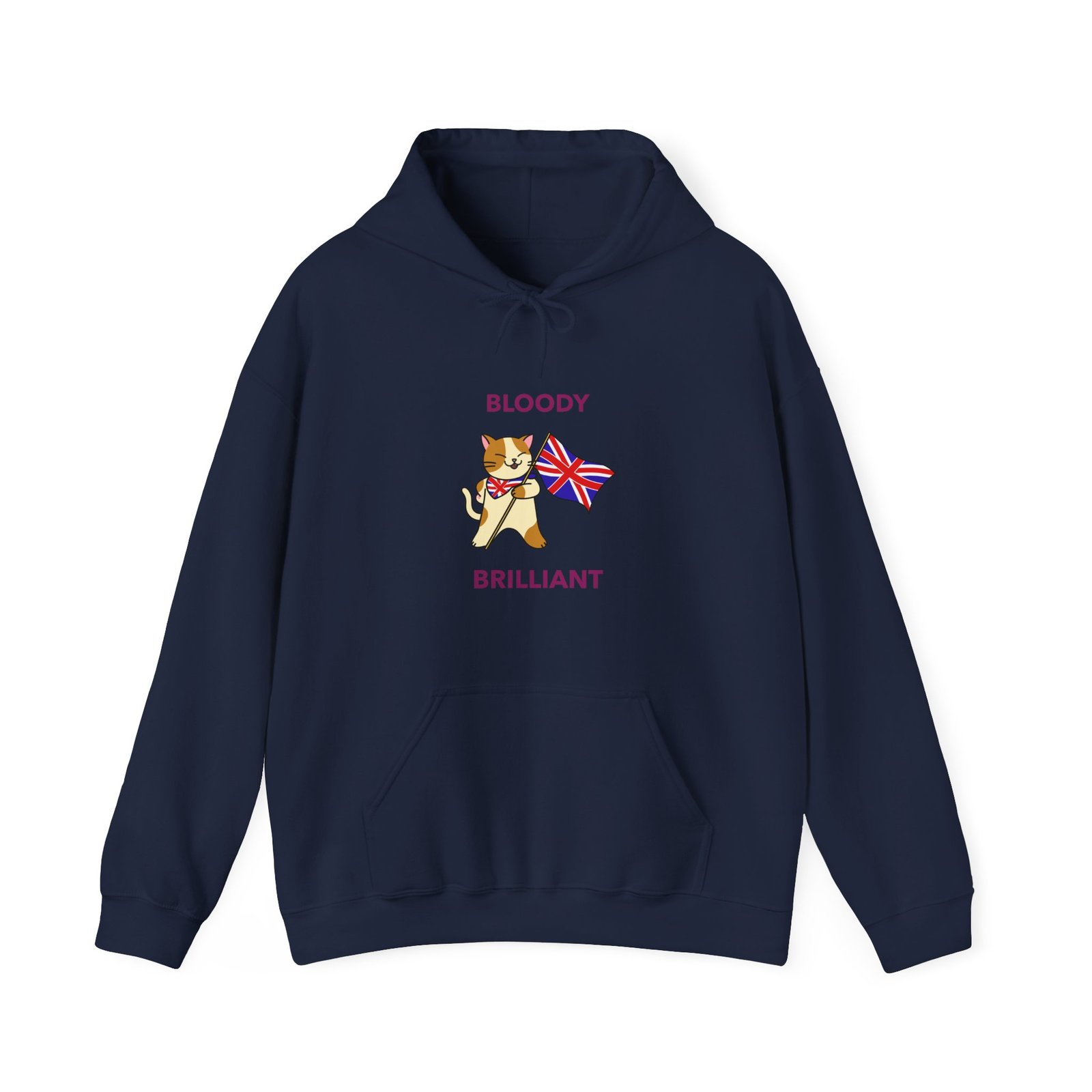 Bloody Brilliant Cat Graphic with Edgy Red Accents - Hoodie - Image 9