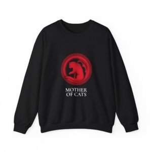 Mother of Cats Royal Crown Cat Illustration - Sweatshirt