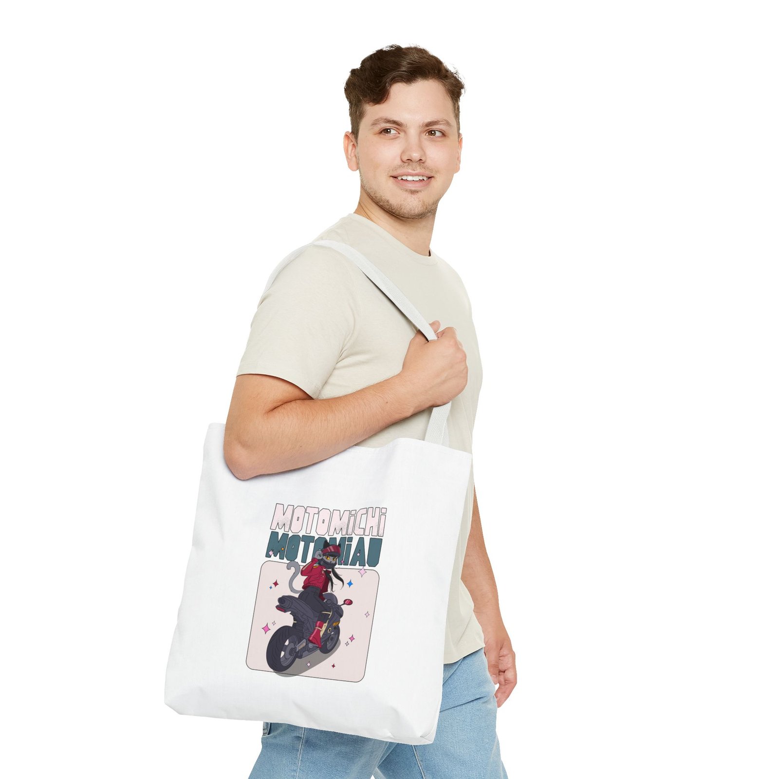 Motomichi Motogang Bold Motorcycle Emblem Design - Tote Bag - Image 11
