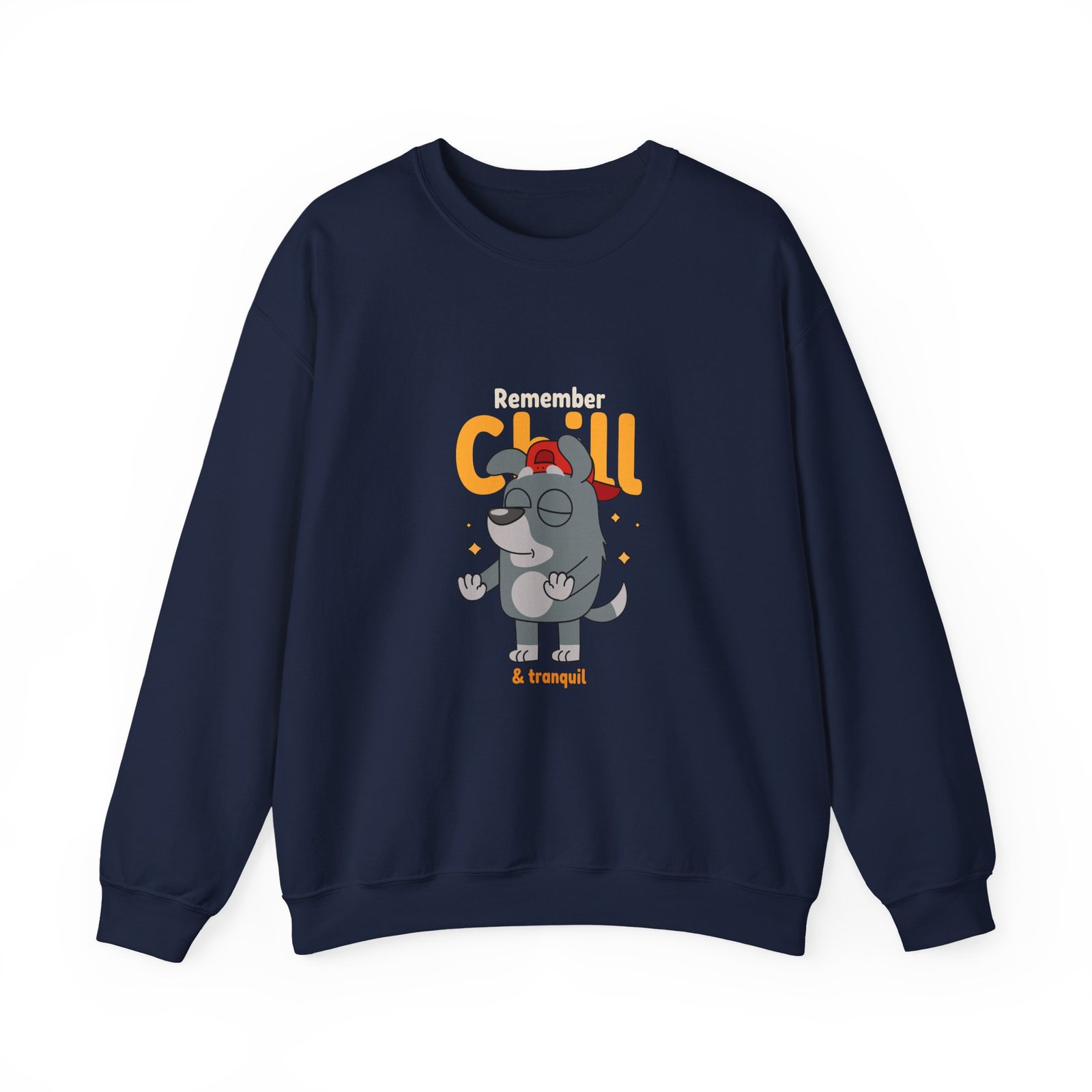 Chill and Tranquil Relaxed Dog with Peaceful Vibes - Sweatshirt - Image 9