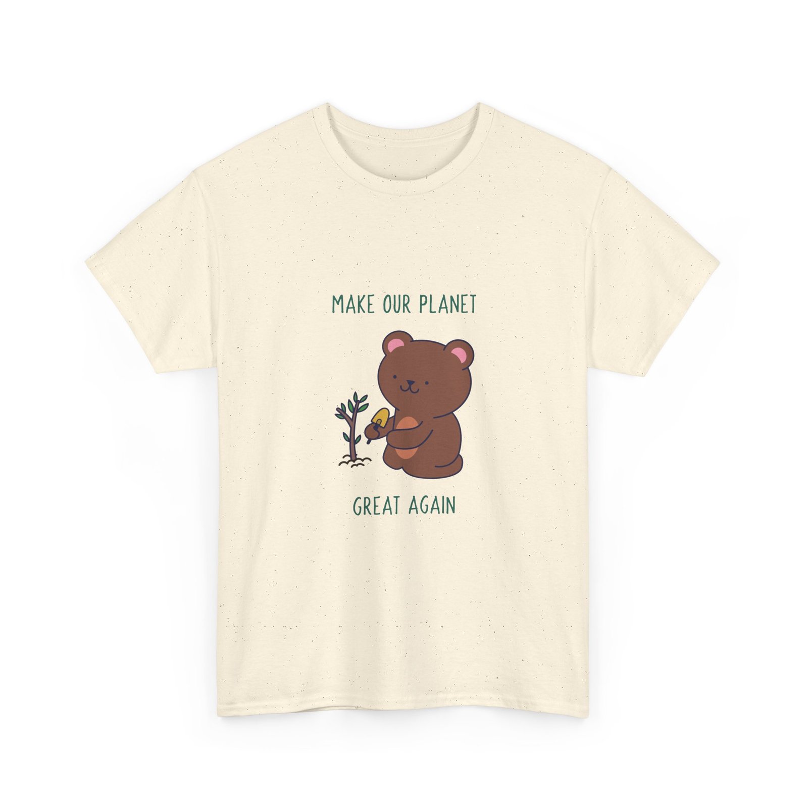 Make Our Planet Great Again Caring Bear Environmental Design - T-shirt - Image 7