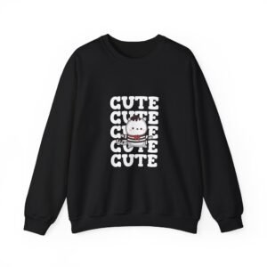 Adorable Repeating Cute Cat Illustration Pattern - Sweatshirt