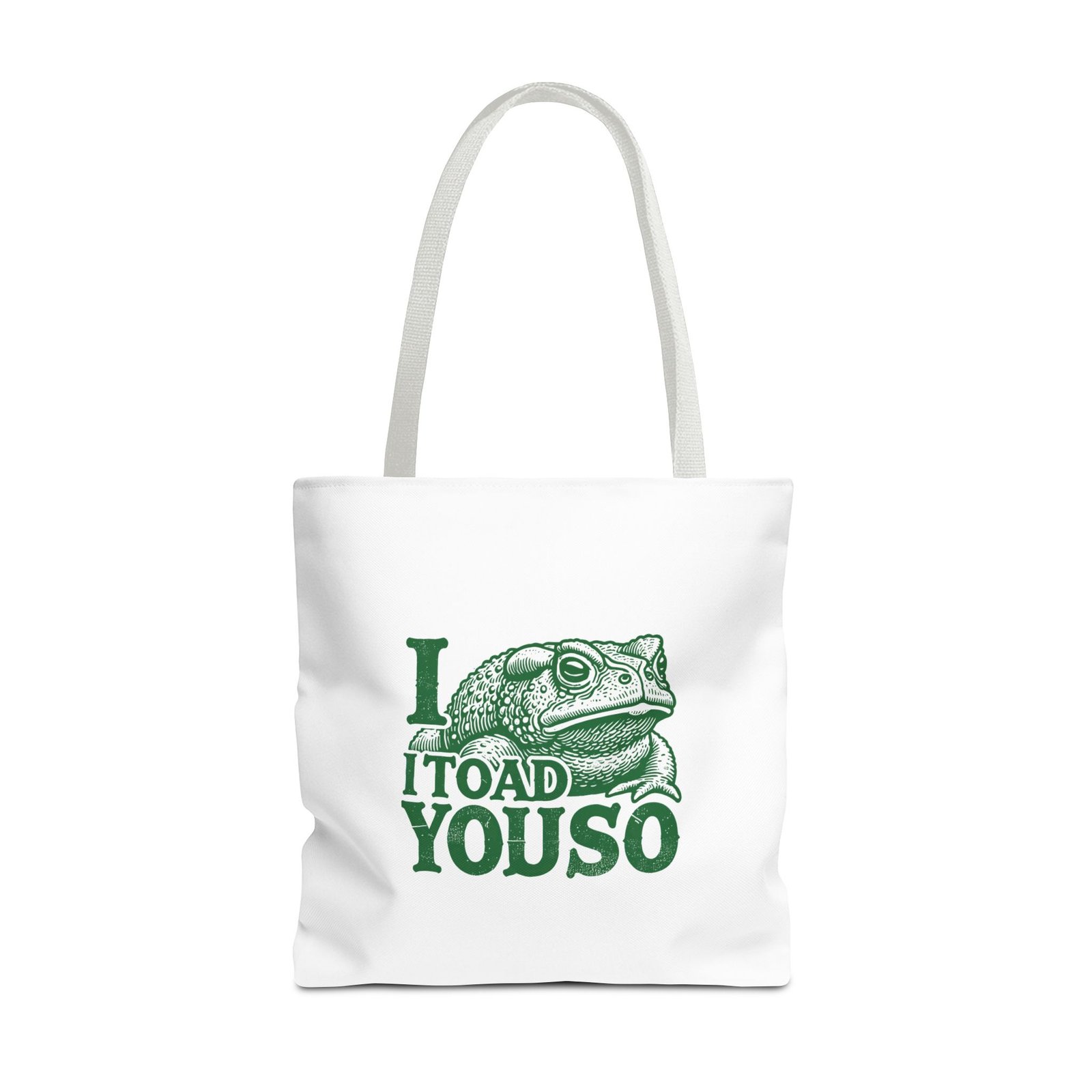 I Toad You So Cute Green Frog Pun Design - Tote Bag - Image 9