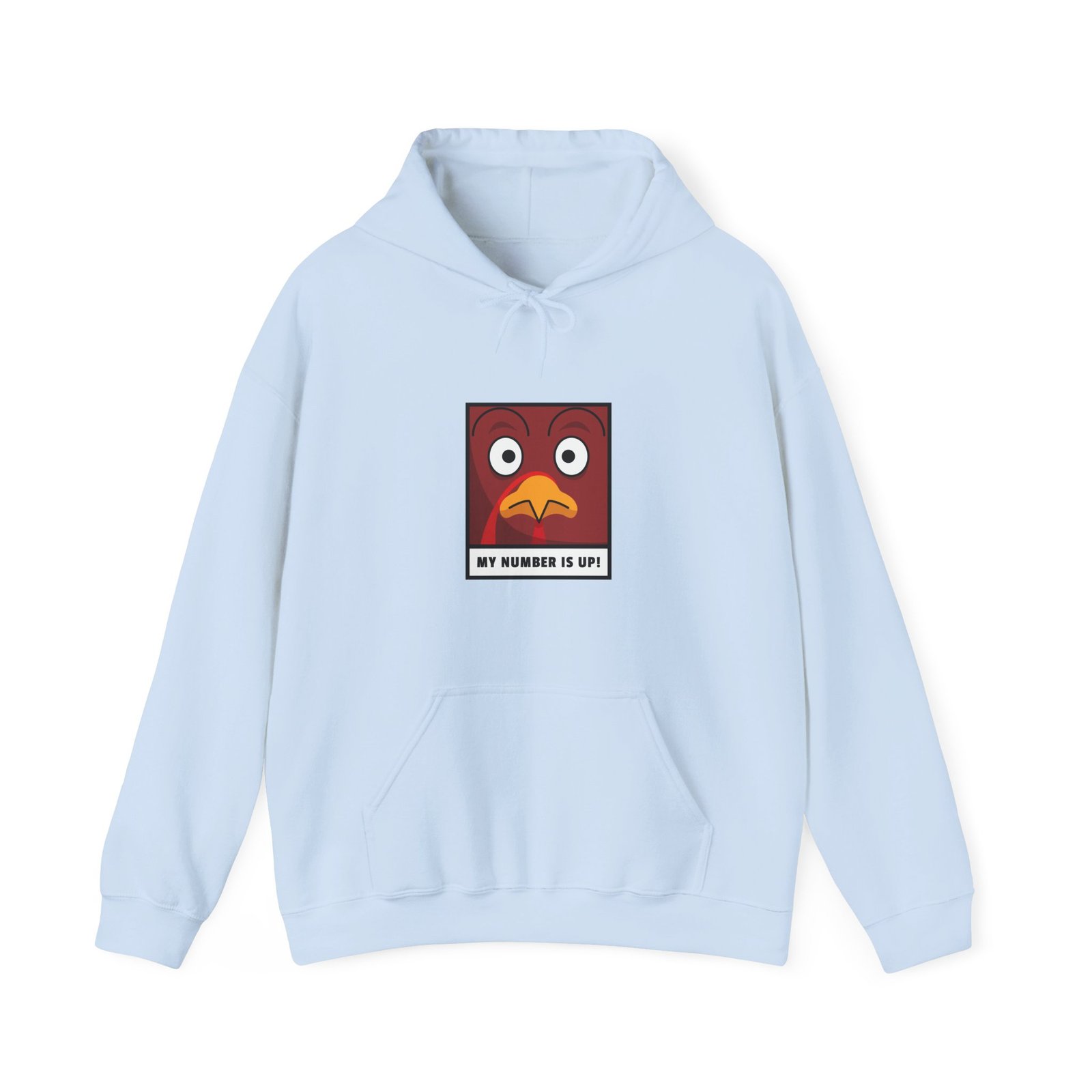 Playful Chicken with Number Up Graphic Illustration - Hoodie - Image 9