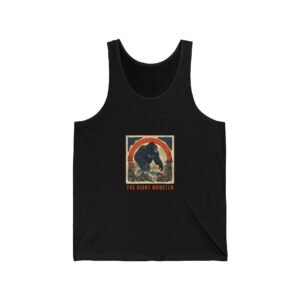 Fierce Giant Monster Gorilla Illustration with Urban Chaos - Tank Top