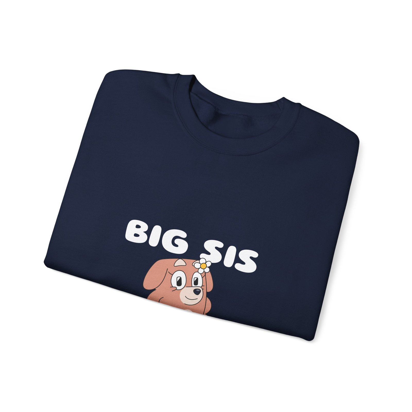Big Sis Puppy Cute Sibling Dog Illustration Graphic - Sweatshirt - Image 11