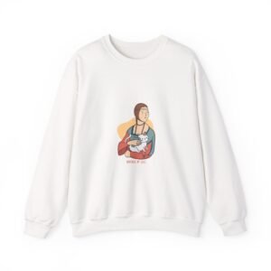 Playful Mother of Cats Illustration with Charming Feline Friends - Sweatshirt