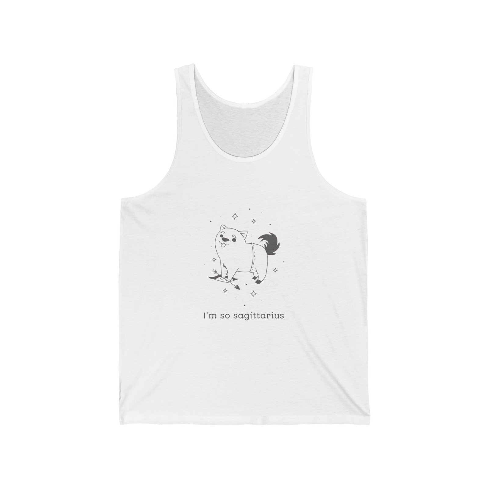 I'm So Sagittarius Cute Dog Horoscope Astrology Design - Tank Top