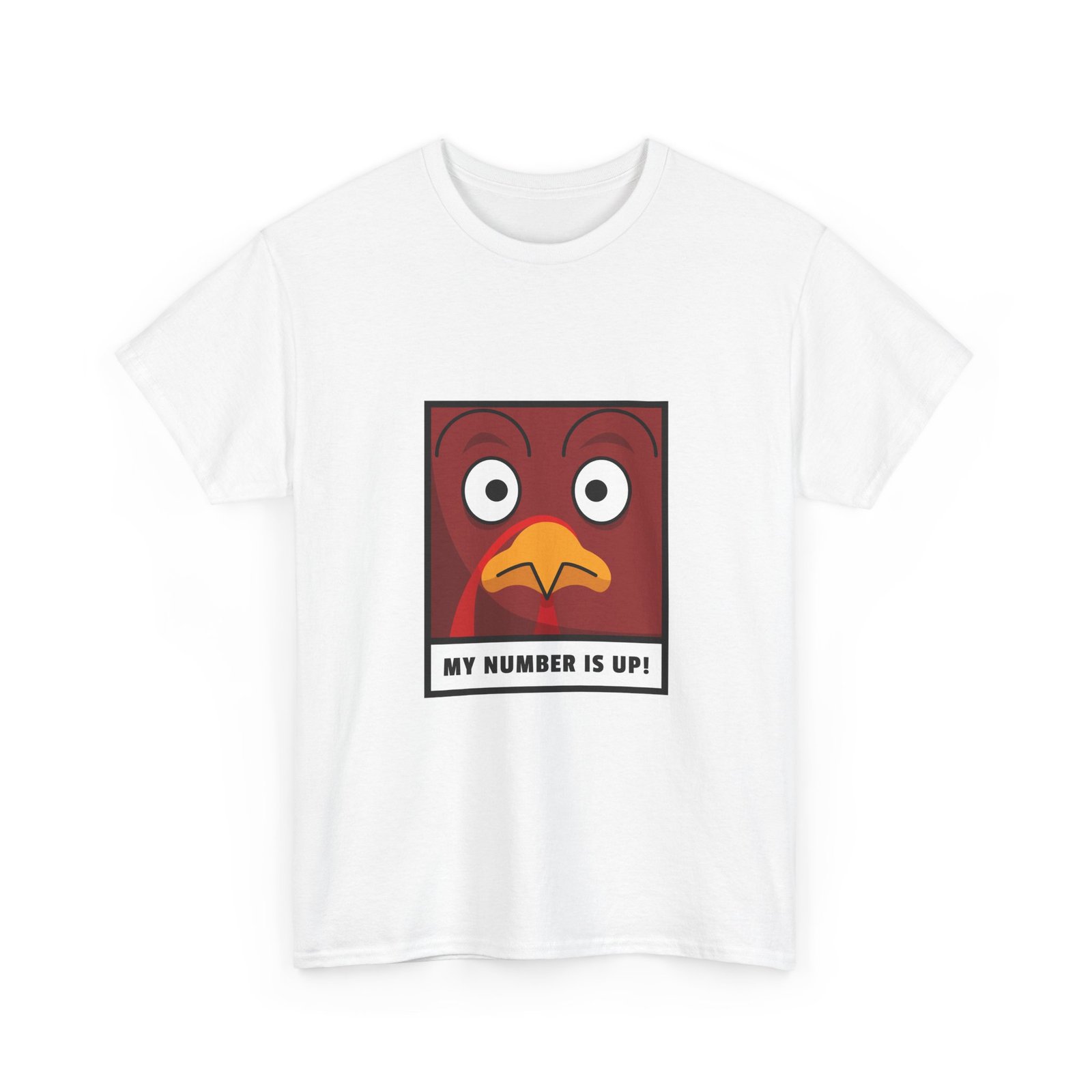 Playful Chicken with Number Up Graphic Illustration - T-shirt - Image 3