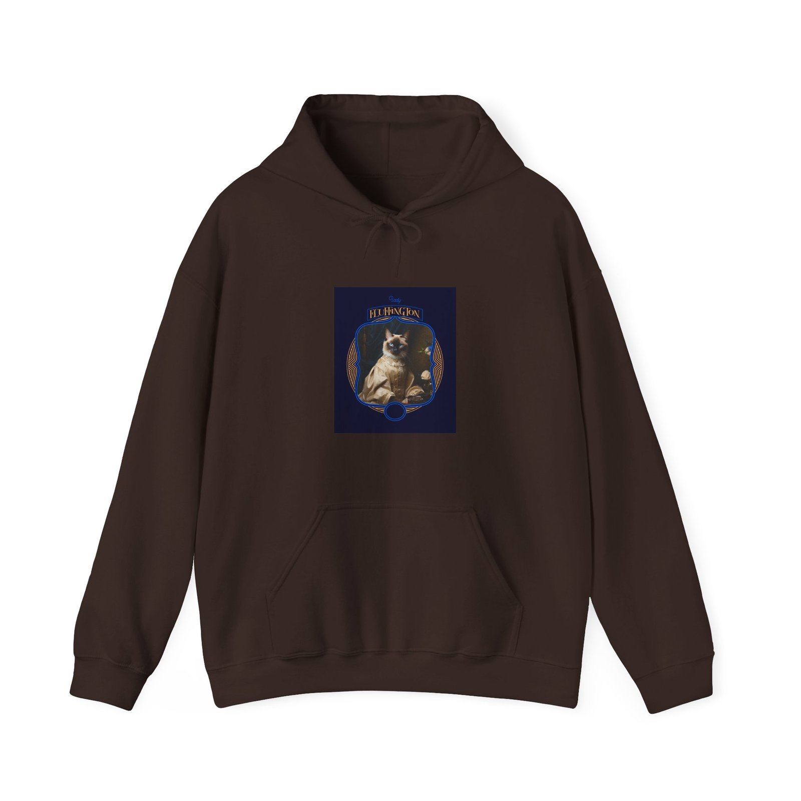 Lady Fluffington Cat Whimsical Cartoon Character - Hoodie - Image 5