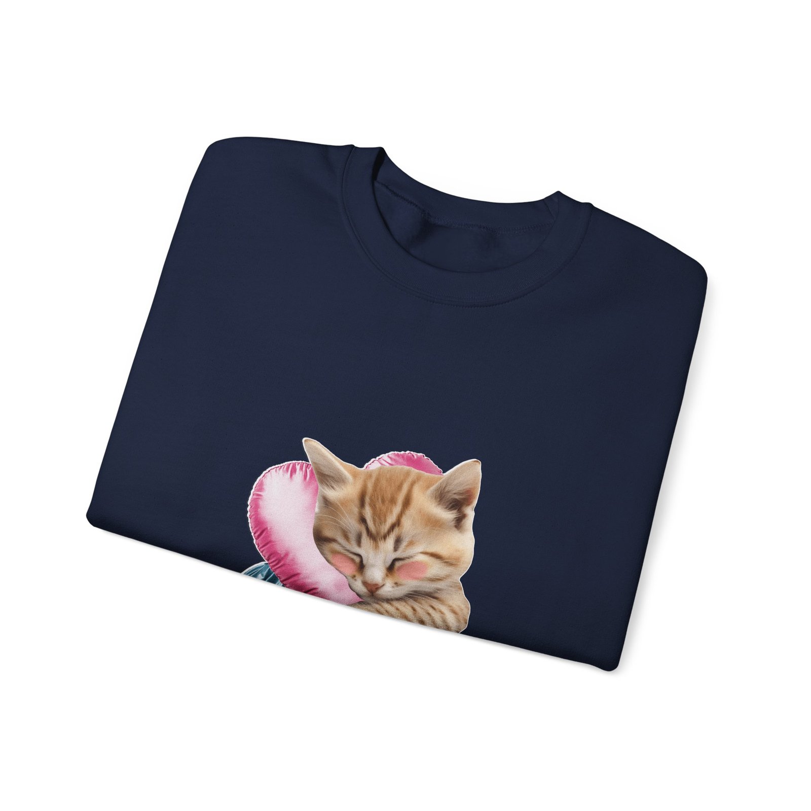 Sleeping Ginger Cat Cozy and Adorable Illustration - Sweatshirt - Image 11