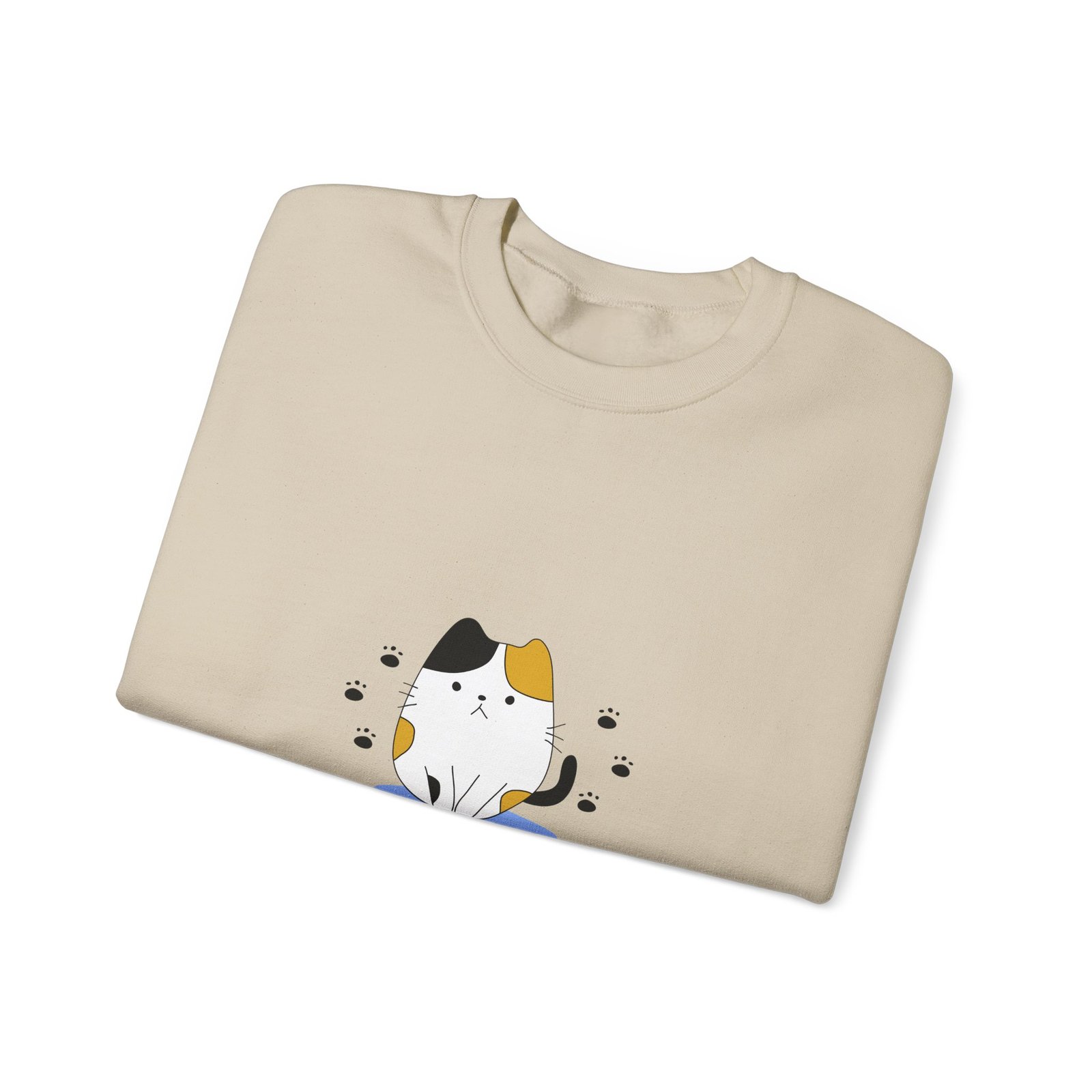 Hooman Clean This Mess Cat Funny Humorous Pet Illustration - Sweatshirt - Image 7