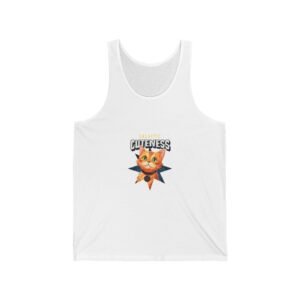 Galactic Cuteness Space Cat Floating in Colorful Cosmos - Tank Top