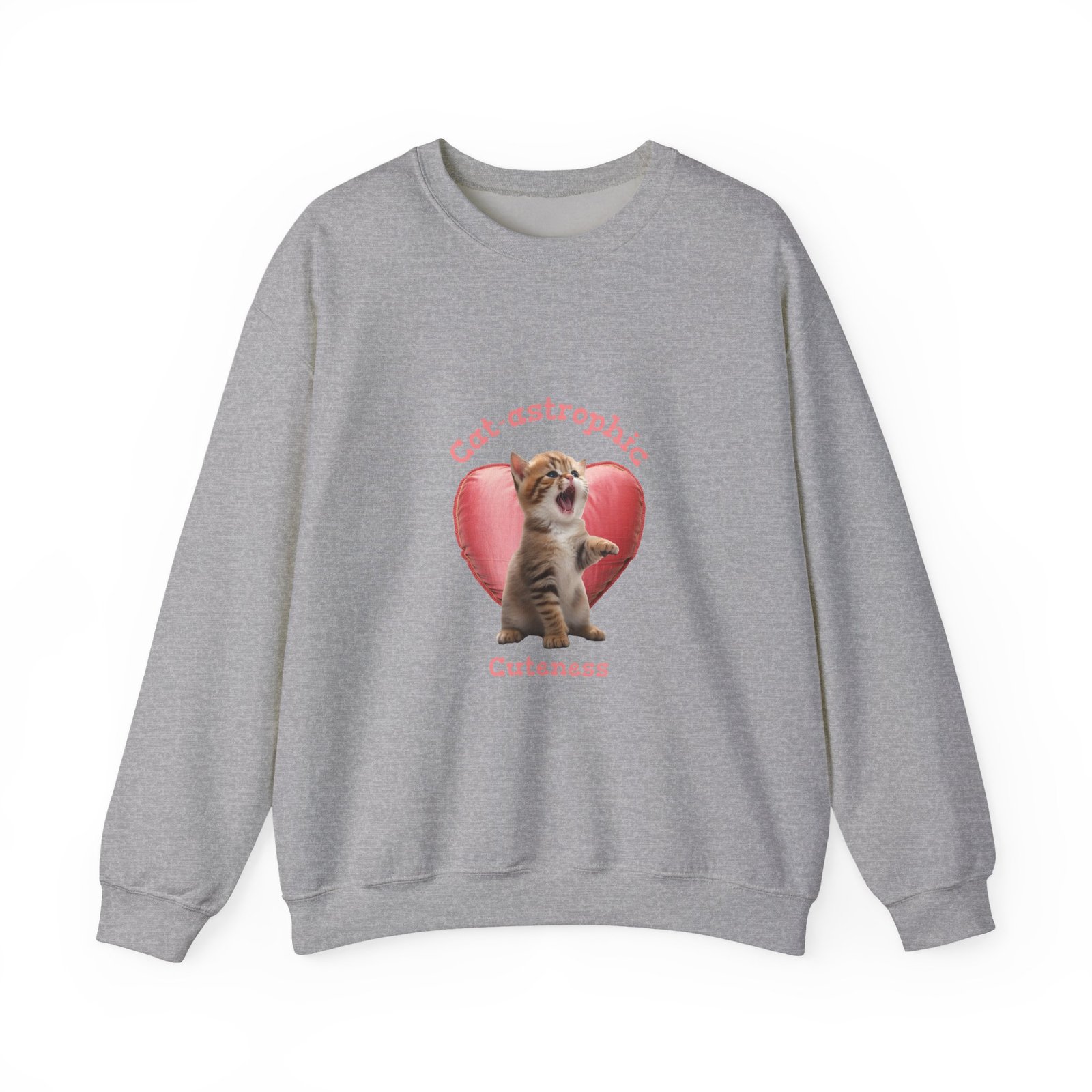 Cutest-astrophic Adorable Kitten with Playful Expression - Sweatshirt - Image 9