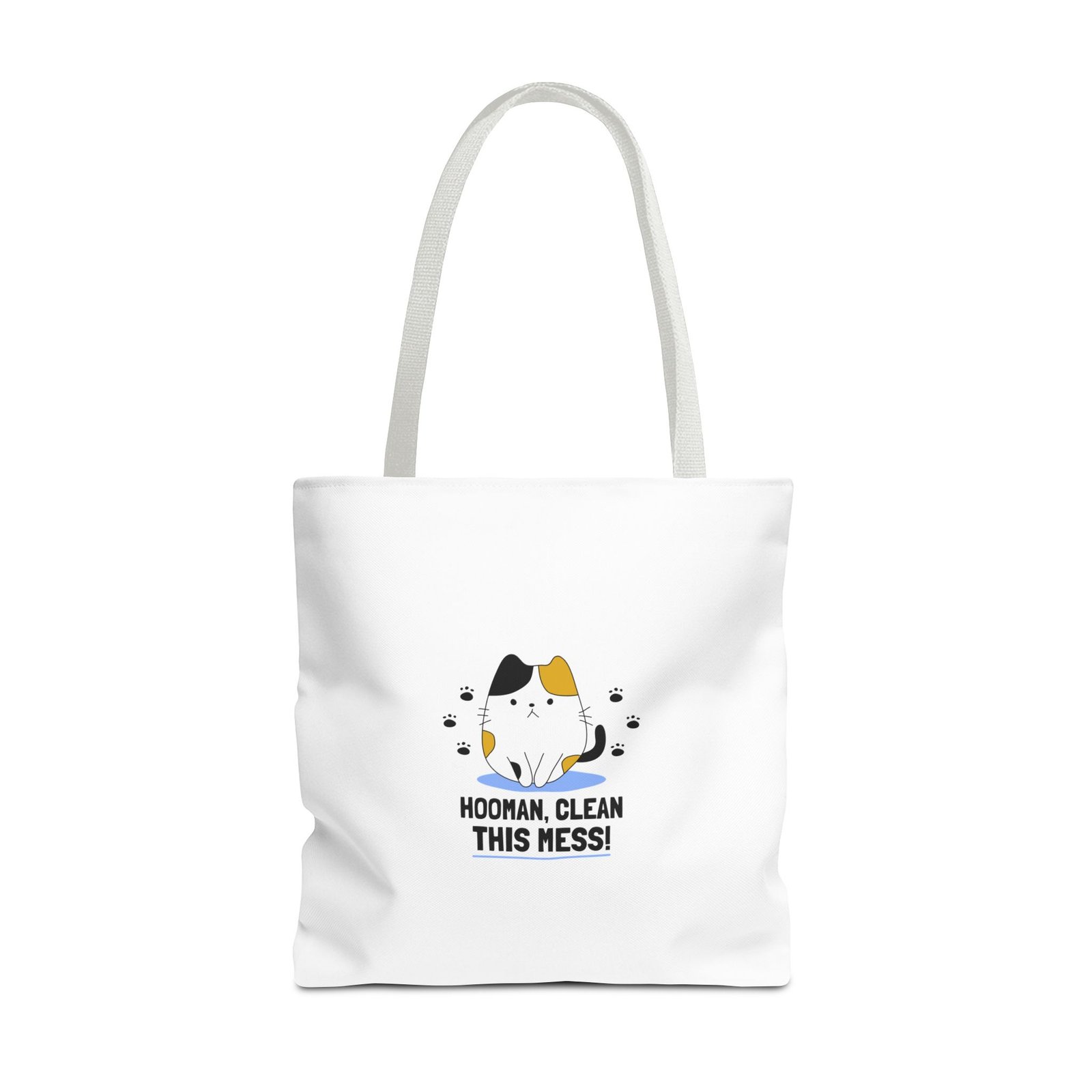 Hooman Clean This Mess Cat Funny Humorous Pet Illustration - Tote Bag - Image 9