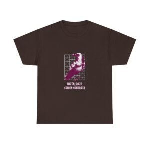 With Dark Comes Strength Bird Illustration in Bold Contrast - T-shirt