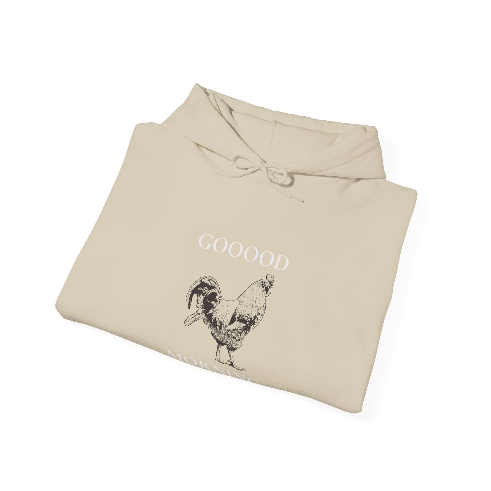 Vibrant Good Morning Rooster Classic Illustration - Hoodie - Image 8