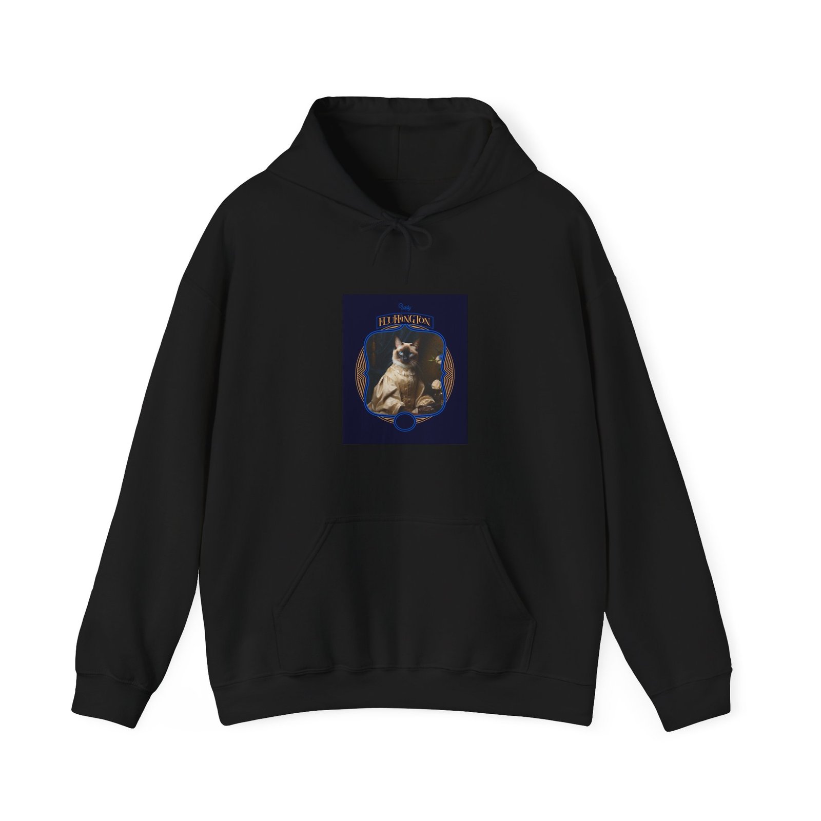 Lady Fluffington Cat Whimsical Cartoon Character - Hoodie