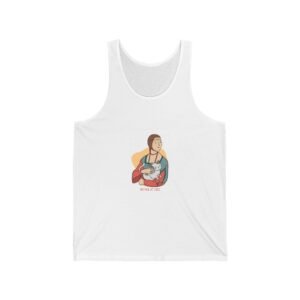Playful Mother of Cats Illustration with Charming Feline Friends - Tank Top