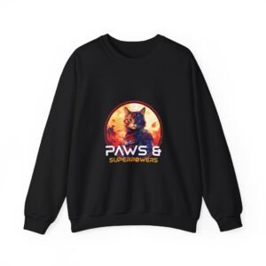 Paws and Superpowers Cute Animal Hero Design - Sweatshirt