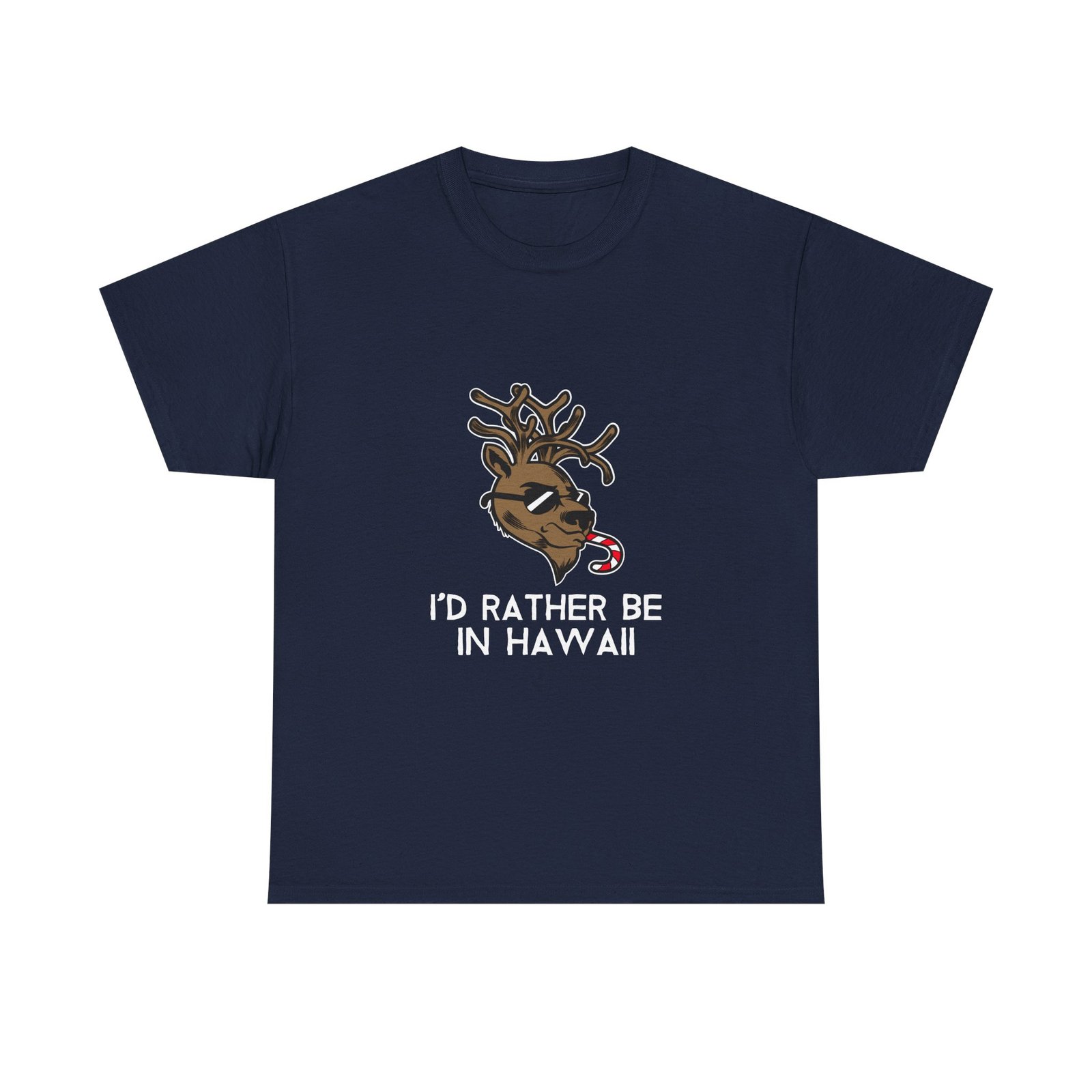 Majestic Hawaii Deer with Tropical Flora Design - T-shirt - Image 9