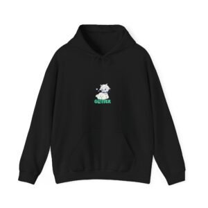Glitter Sparkly Dog Silhouette with Shimmering Details - Hoodie