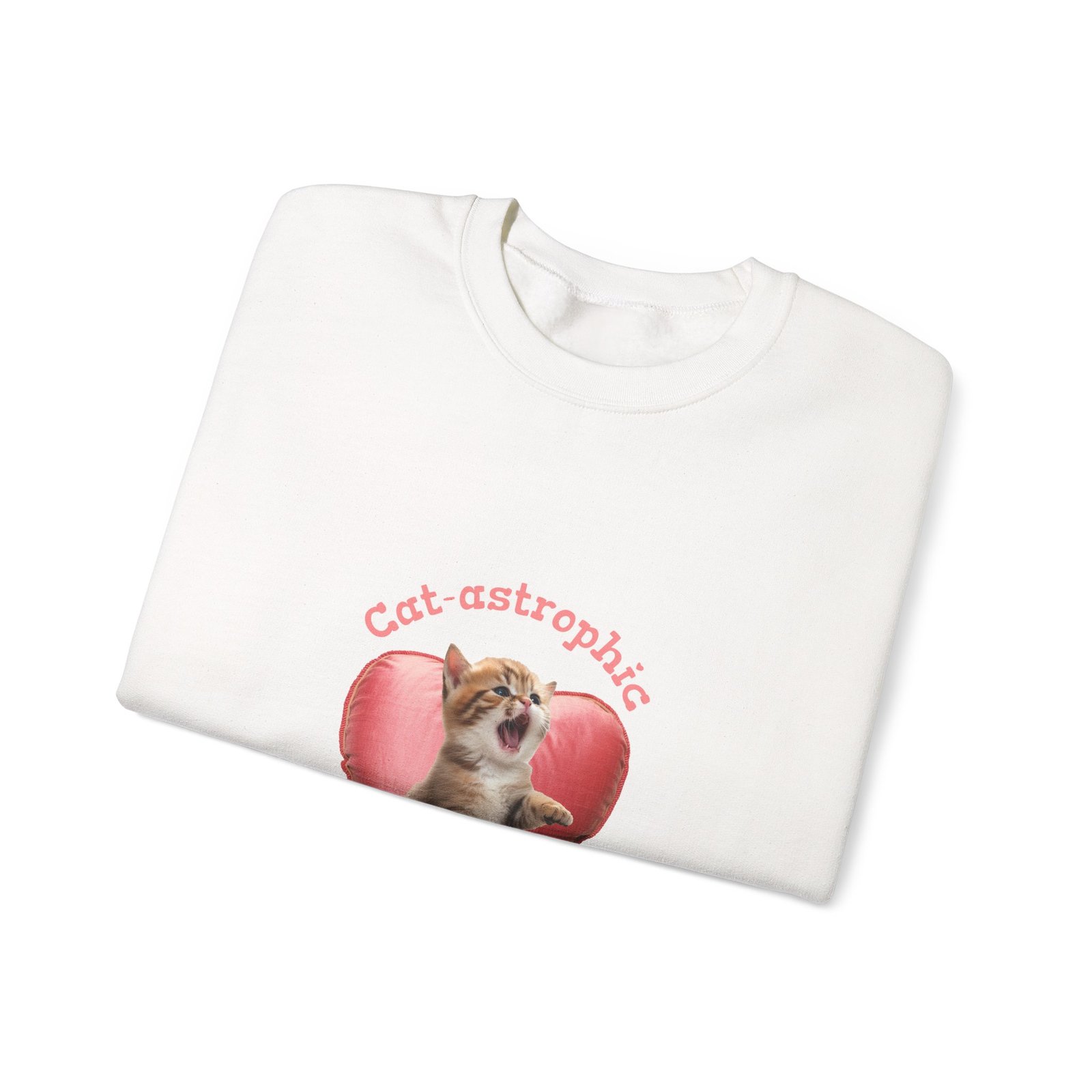 Cutest-astrophic Adorable Kitten with Playful Expression - Sweatshirt - Image 3