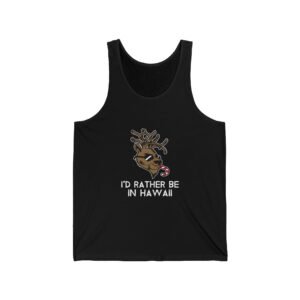 Majestic Hawaii Deer with Tropical Flora Design - Tank Top