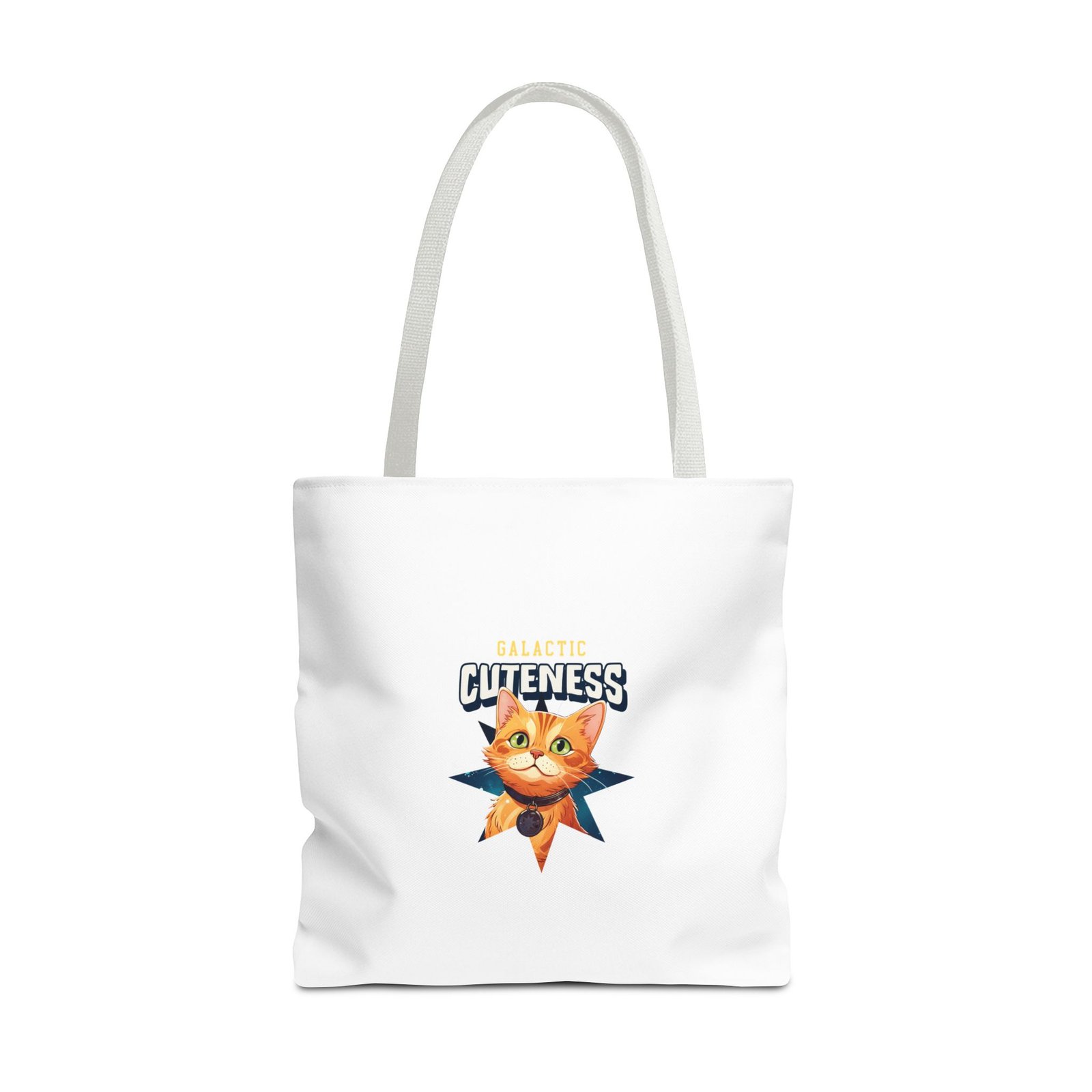 Galactic Cuteness Space Cat Floating in Colorful Cosmos - Tote Bag - Image 9