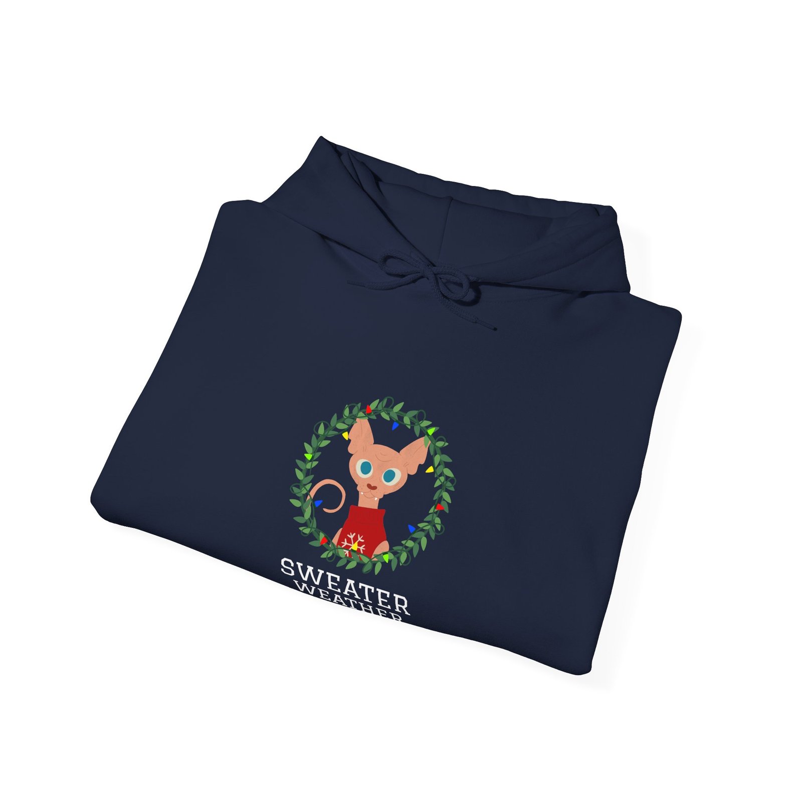 Cozy Autumn Sweater Weather Typography Design - Hoodie - Image 12