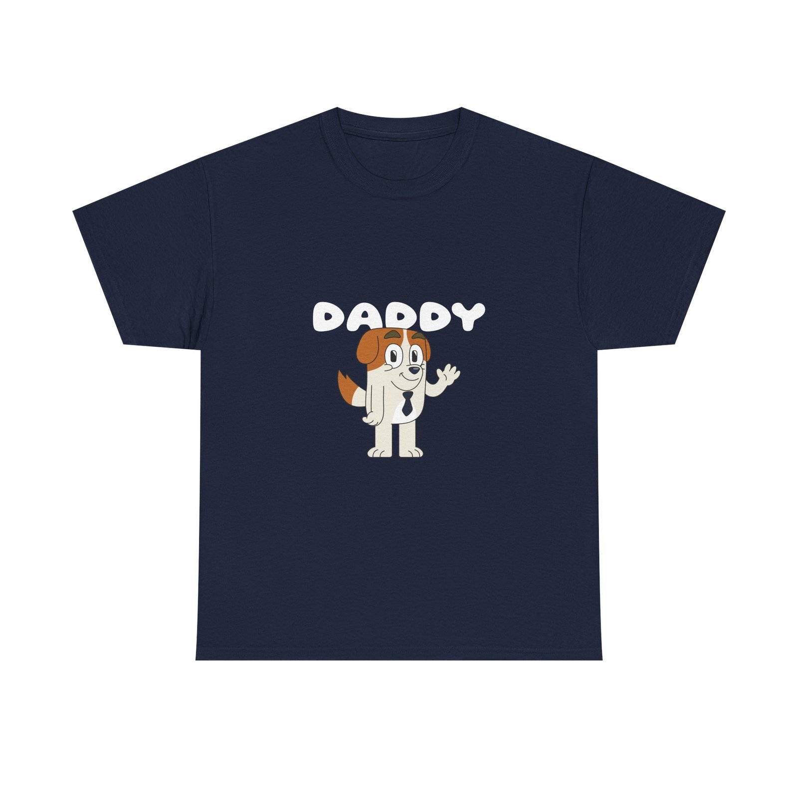 Daddy Friendly Dog Heartwarming Cartoon Design - T-shirt - Image 9