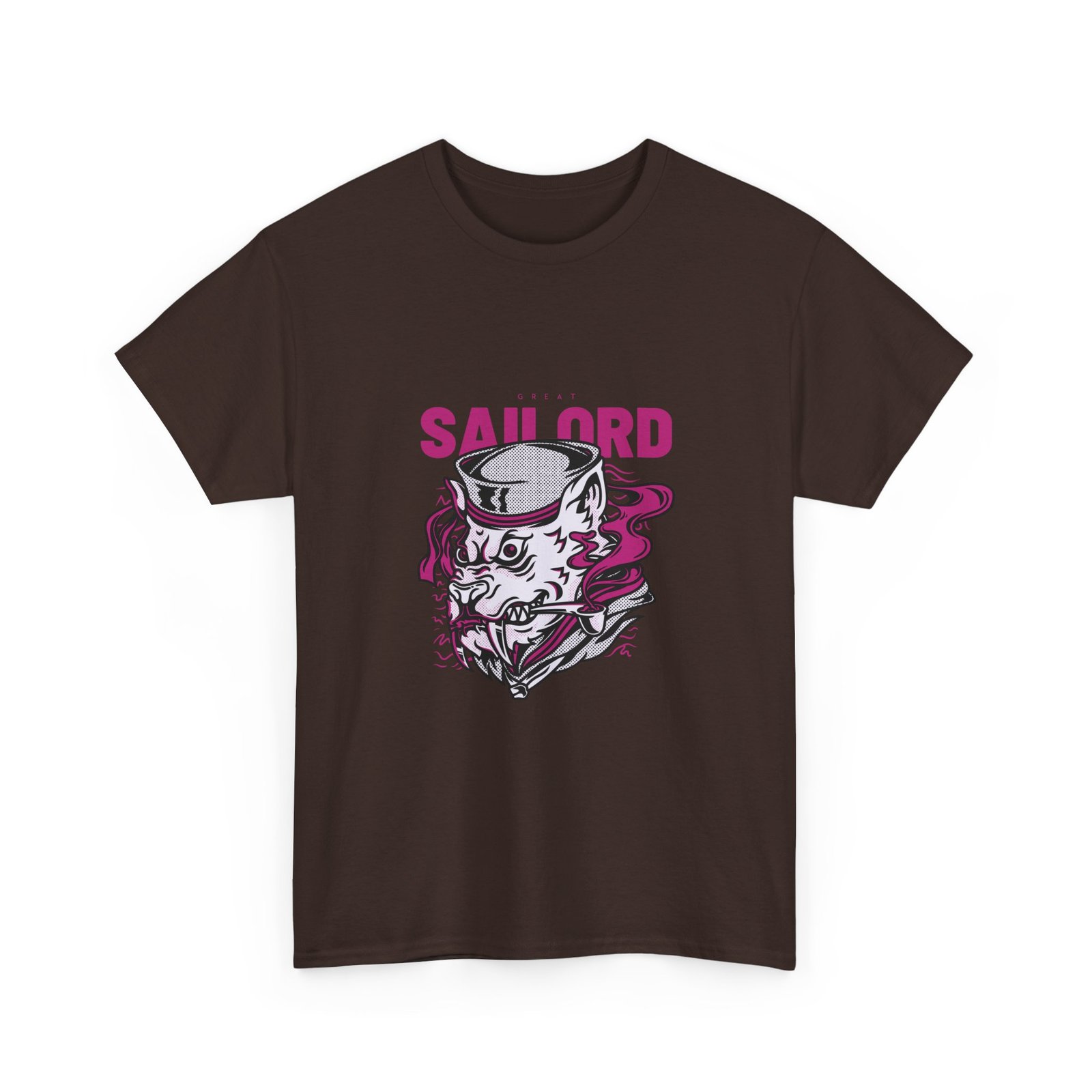 Sailor Cat Vibes with Nautical Theme and Relaxed Feline - T-shirt - Image 3
