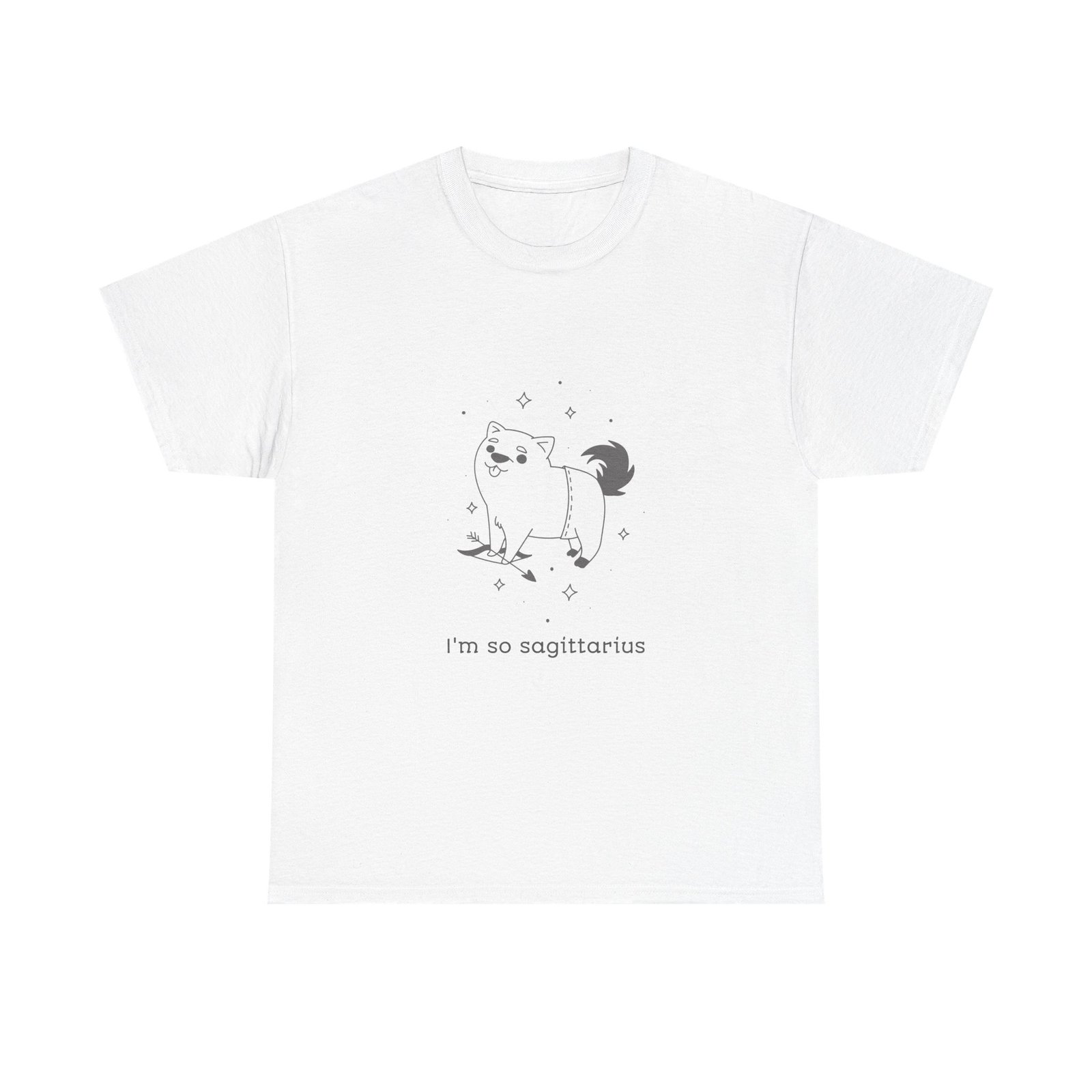 I'm So Sagittarius Cute Dog Horoscope Astrology Design - T-shirt