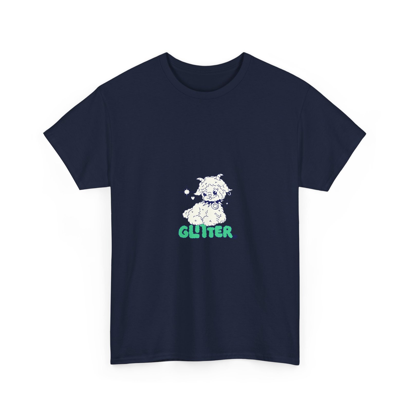 Glitter Sparkly Dog Silhouette with Shimmering Details - T-shirt - Image 11