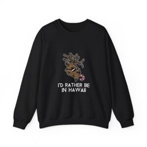 Majestic Hawaii Deer with Tropical Flora Design - Sweatshirt