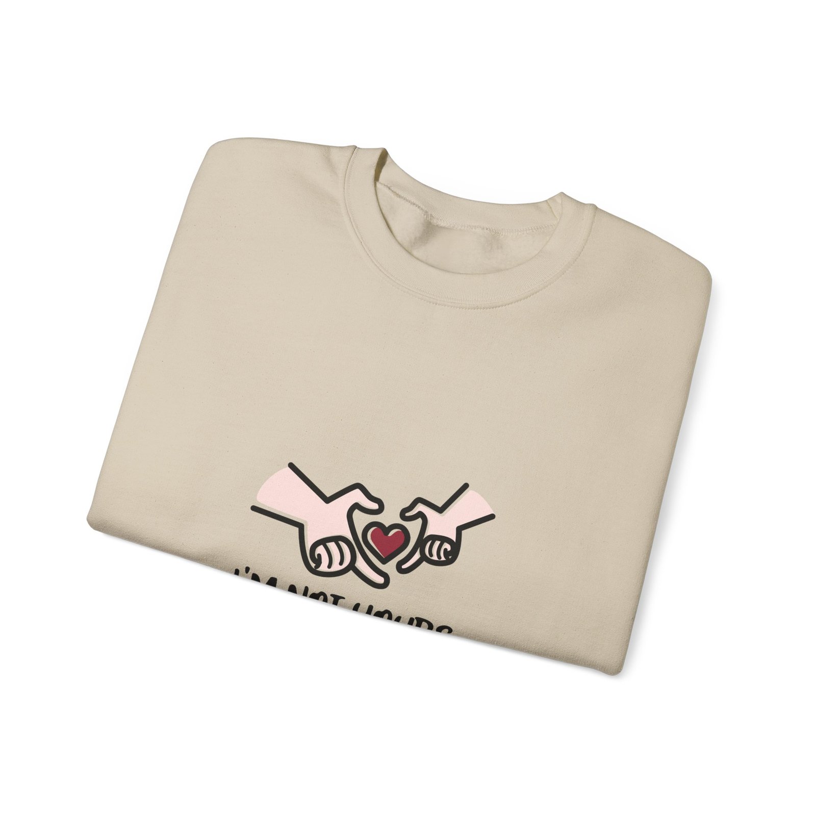 Edgy Anti Valentine Design with Bold Hands and Rebellious Text - Sweatshirt - Image 7