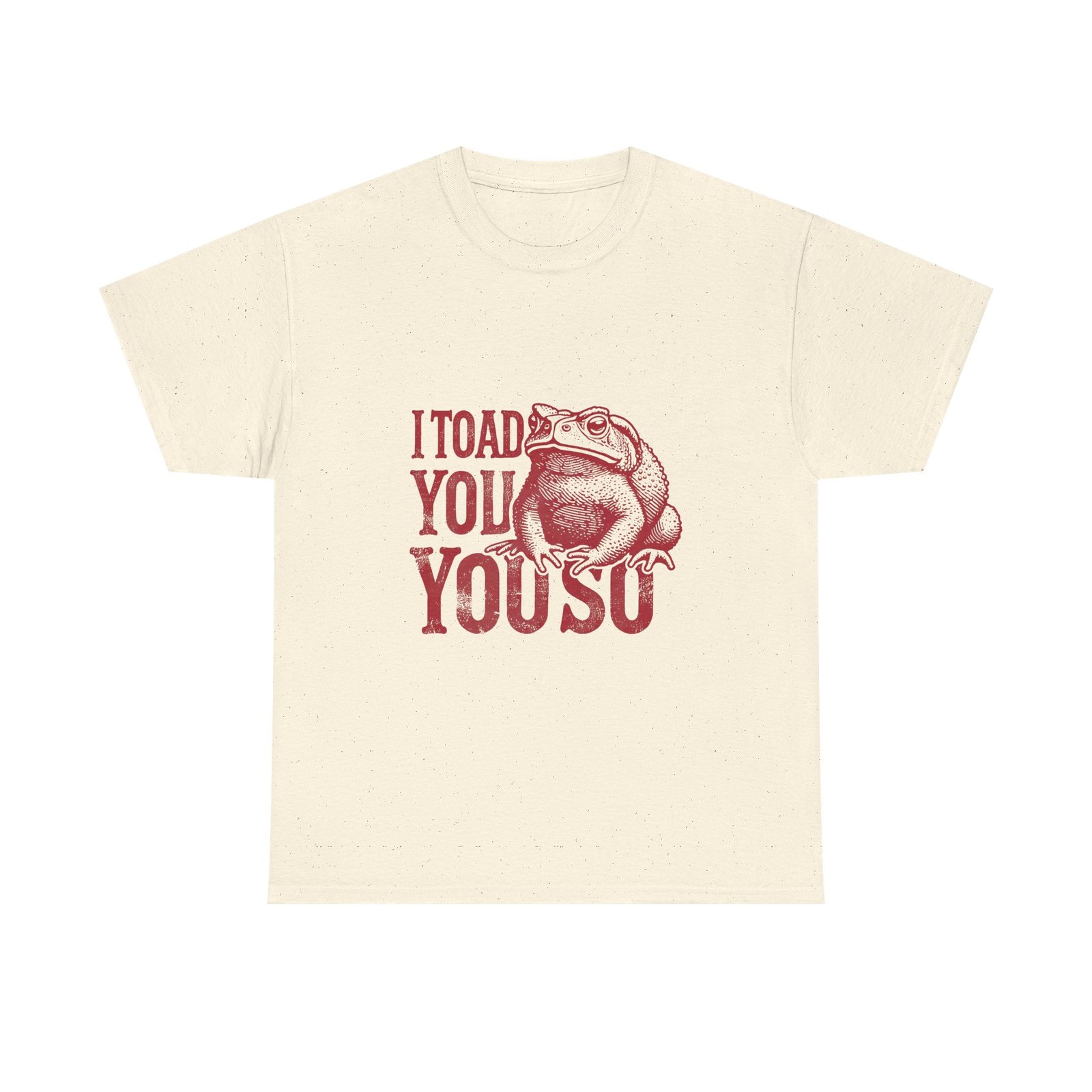 I Toad You So Red Frog Funny Pun Design - T-shirt - Image 5