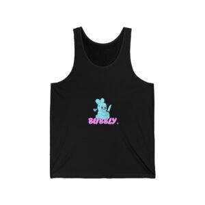 Cheerful Bubbly Dog Cartoon with Bright Colors - Tank Top